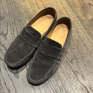 Vince grey suede loafers